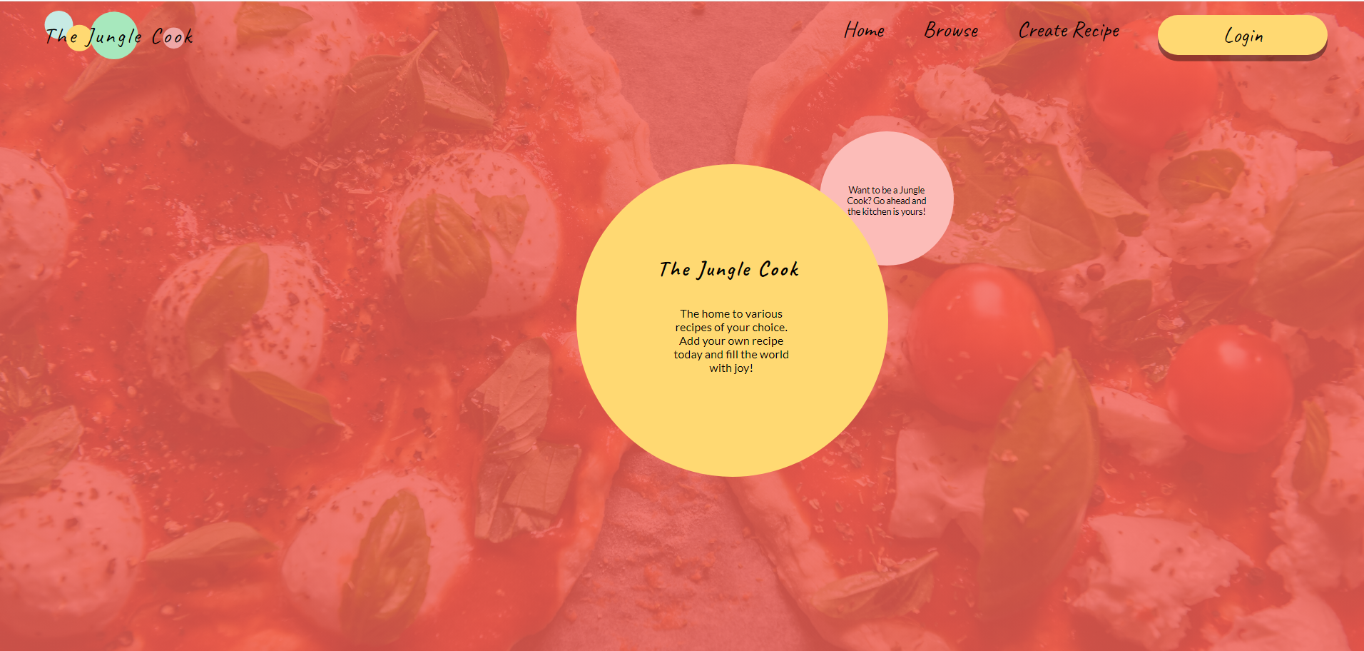 Jungle Cook Recipe Website Project